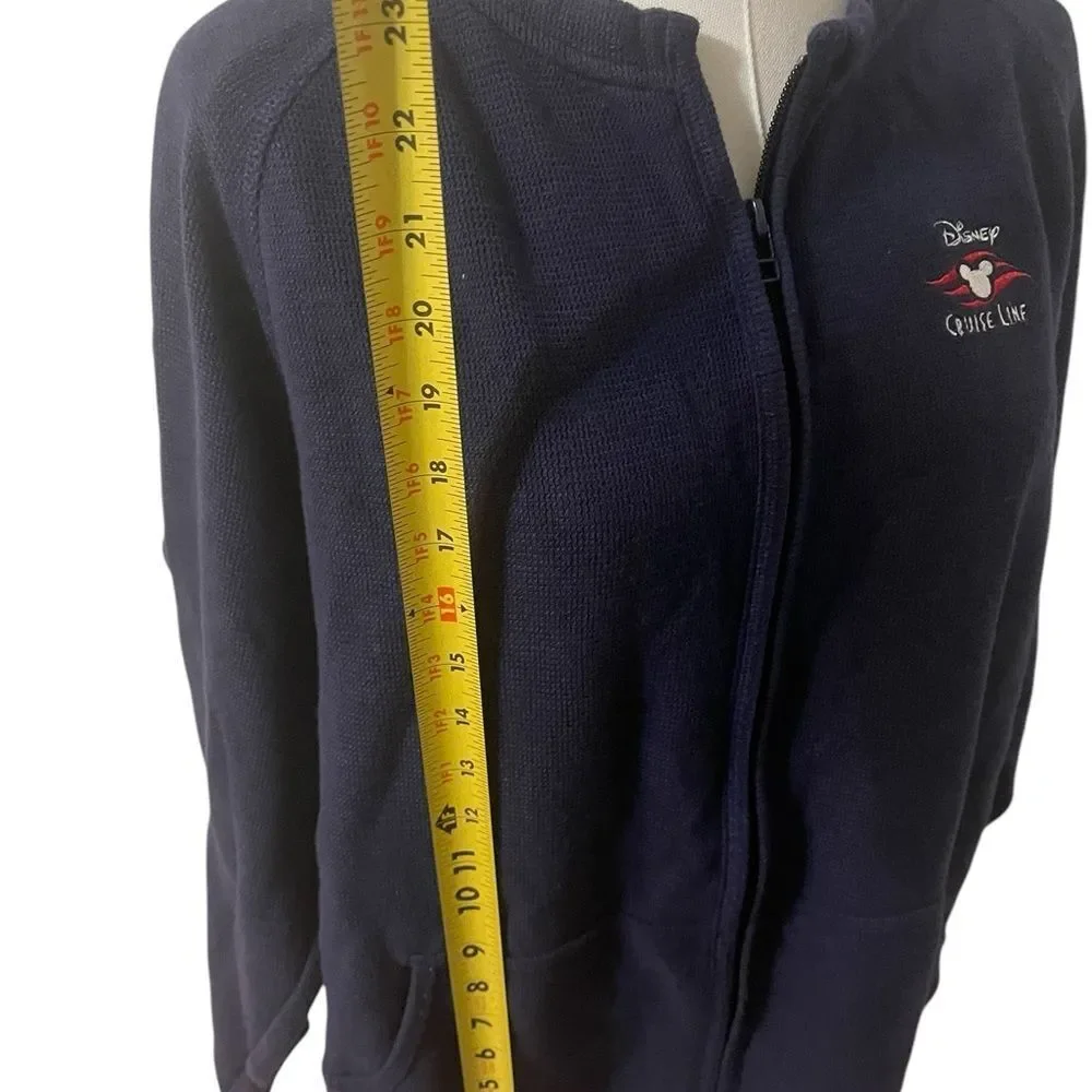 Disney Cruise Line Jacket Blue Embroidered Size Medium